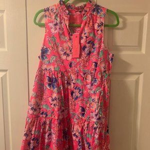 NWT Cute Lilly Pulitzer Novella Dress 🌸 Size M | Pink Isle - Last Bud Not Least